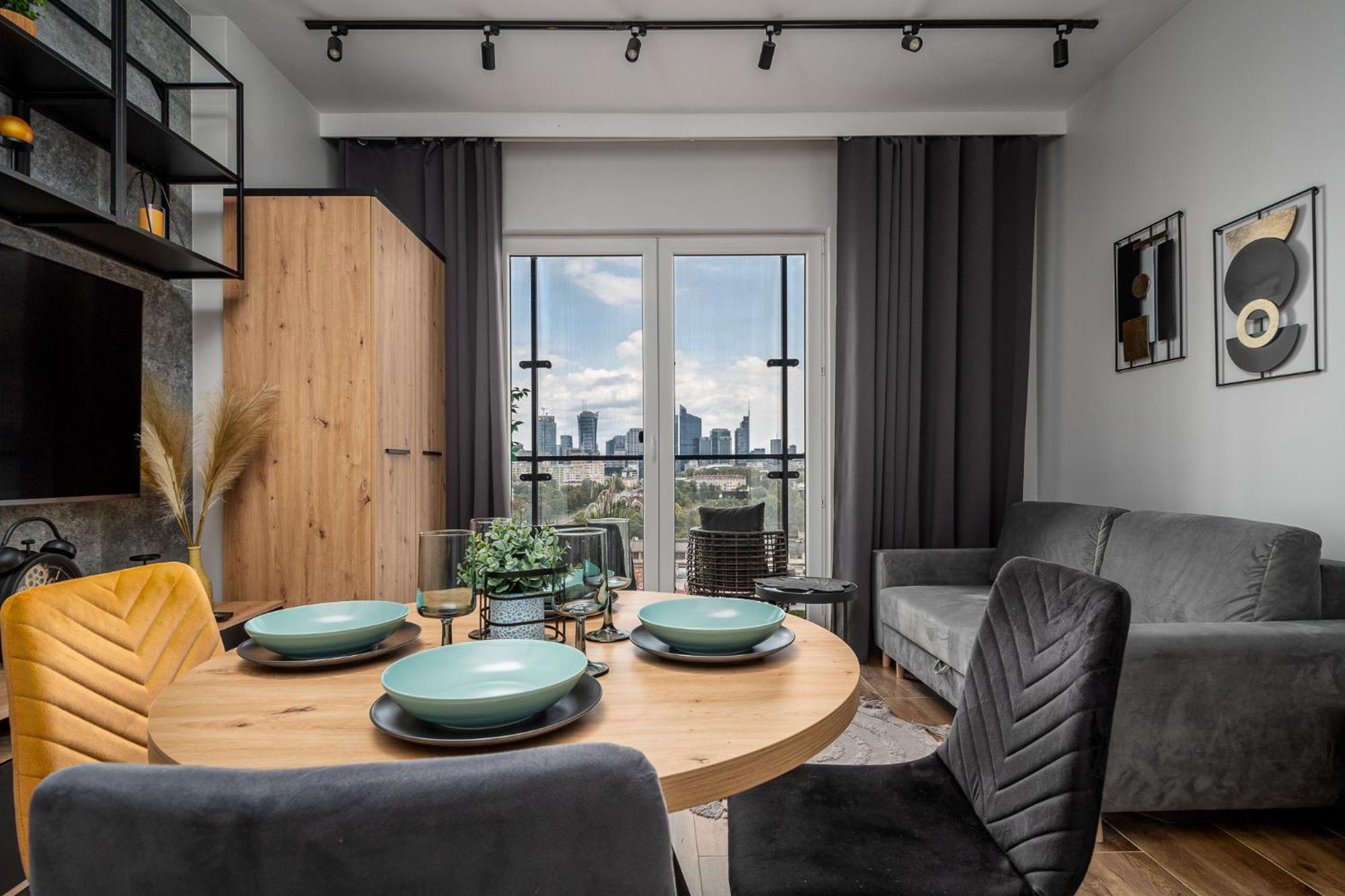 Wola Tower Deluxe Separate Bedroom With Free Garage - By Perfect Apart Варшава Екстер'єр фото