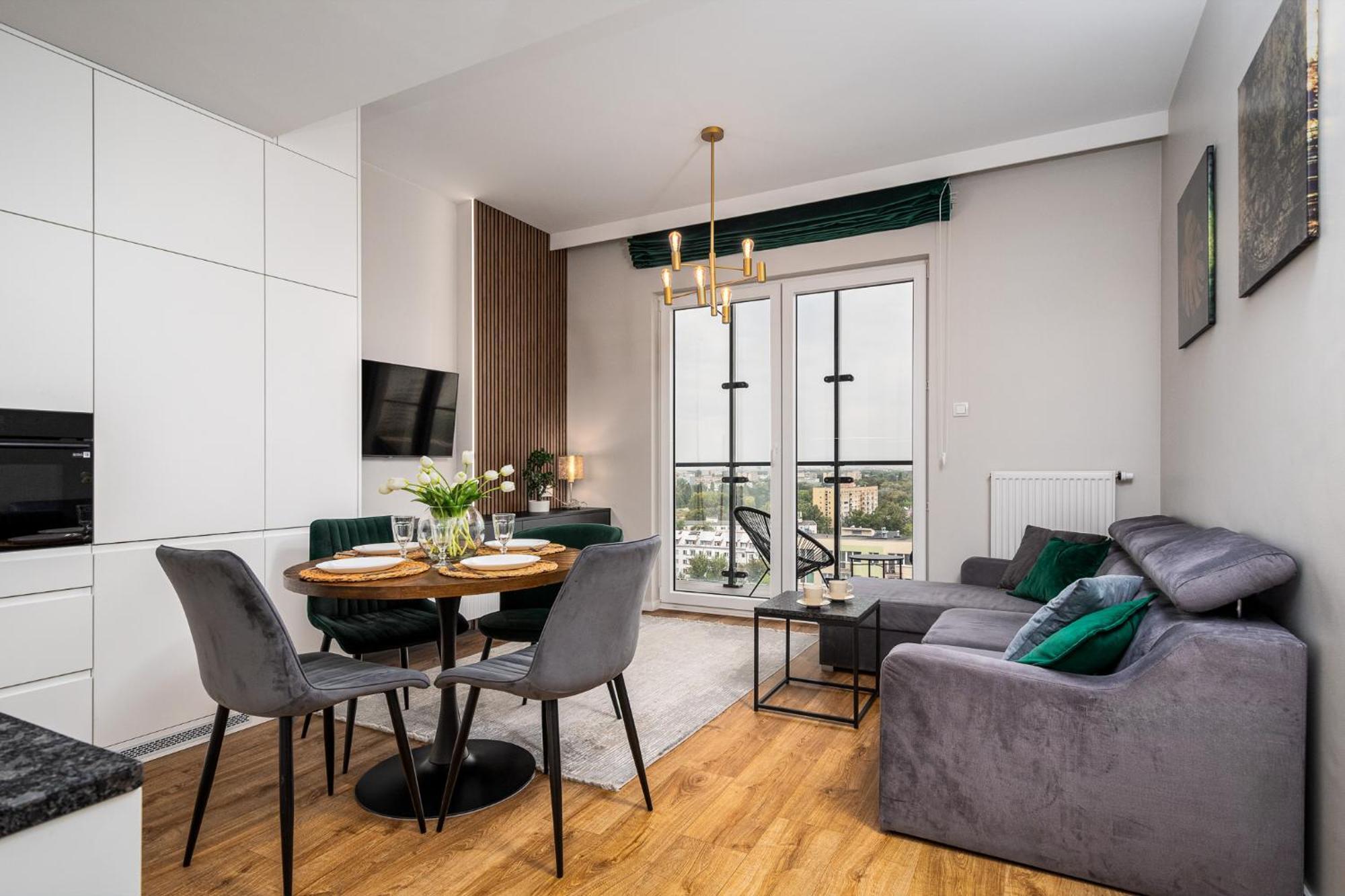 Wola Tower Deluxe Separate Bedroom With Free Garage - By Perfect Apart Варшава Екстер'єр фото